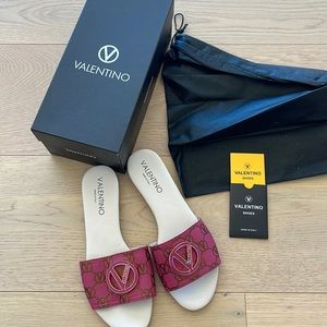 Brand new pink Valentino slippers!